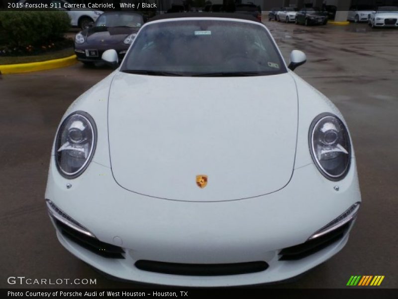 White / Black 2015 Porsche 911 Carrera Cabriolet