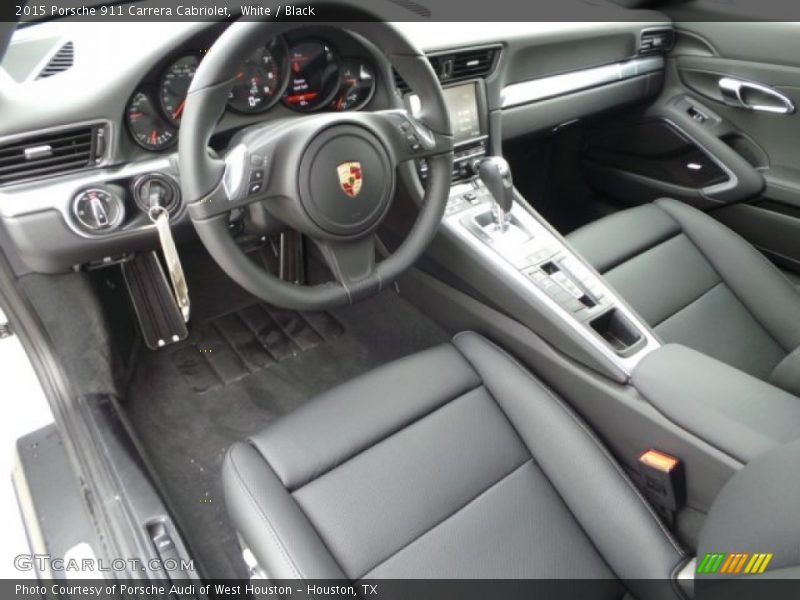 Black Interior - 2015 911 Carrera Cabriolet 