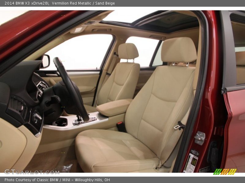 Vermilion Red Metallic / Sand Beige 2014 BMW X3 xDrive28i