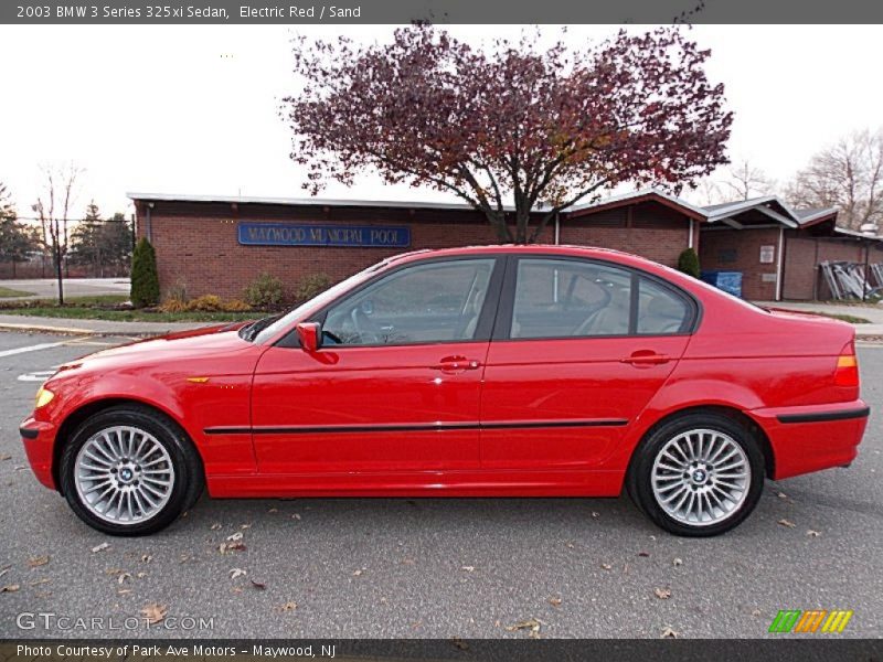 Electric Red / Sand 2003 BMW 3 Series 325xi Sedan