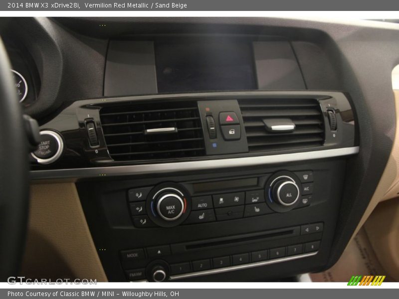 Vermilion Red Metallic / Sand Beige 2014 BMW X3 xDrive28i