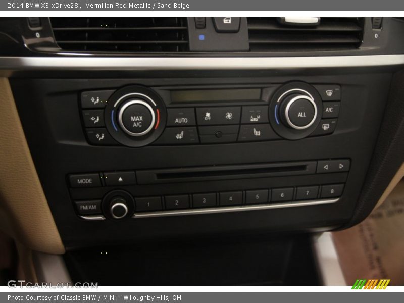 Vermilion Red Metallic / Sand Beige 2014 BMW X3 xDrive28i