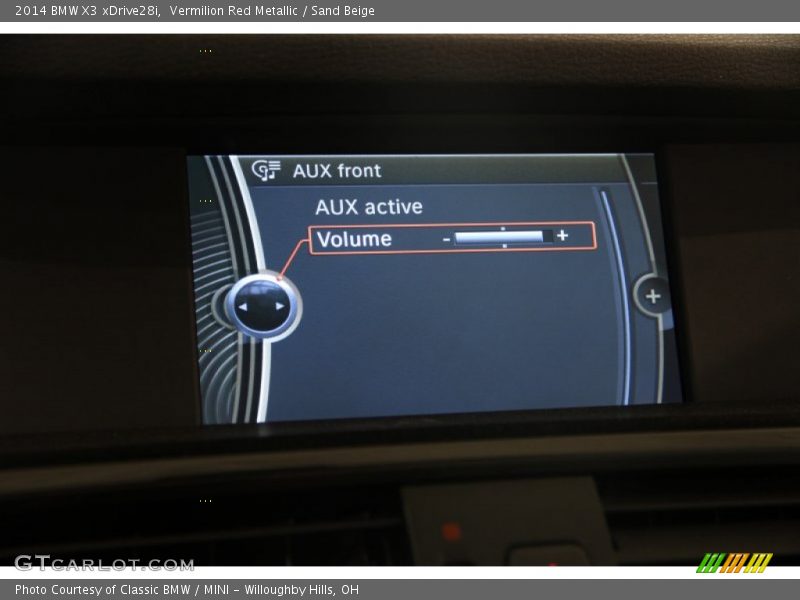 Vermilion Red Metallic / Sand Beige 2014 BMW X3 xDrive28i