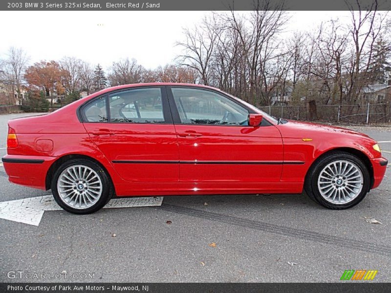 Electric Red / Sand 2003 BMW 3 Series 325xi Sedan