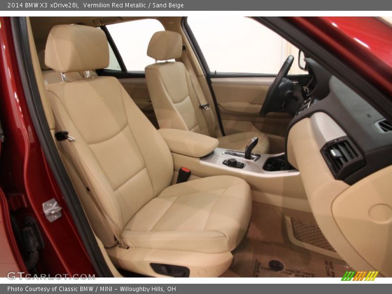 Vermilion Red Metallic / Sand Beige 2014 BMW X3 xDrive28i