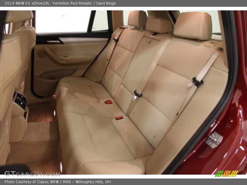 Vermilion Red Metallic / Sand Beige 2014 BMW X3 xDrive28i
