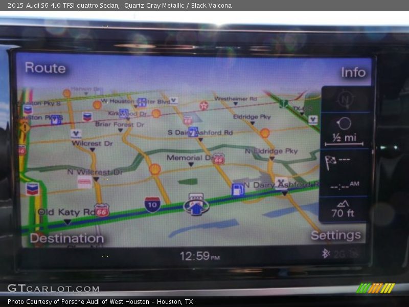 Quartz Gray Metallic / Black Valcona 2015 Audi S6 4.0 TFSI quattro Sedan