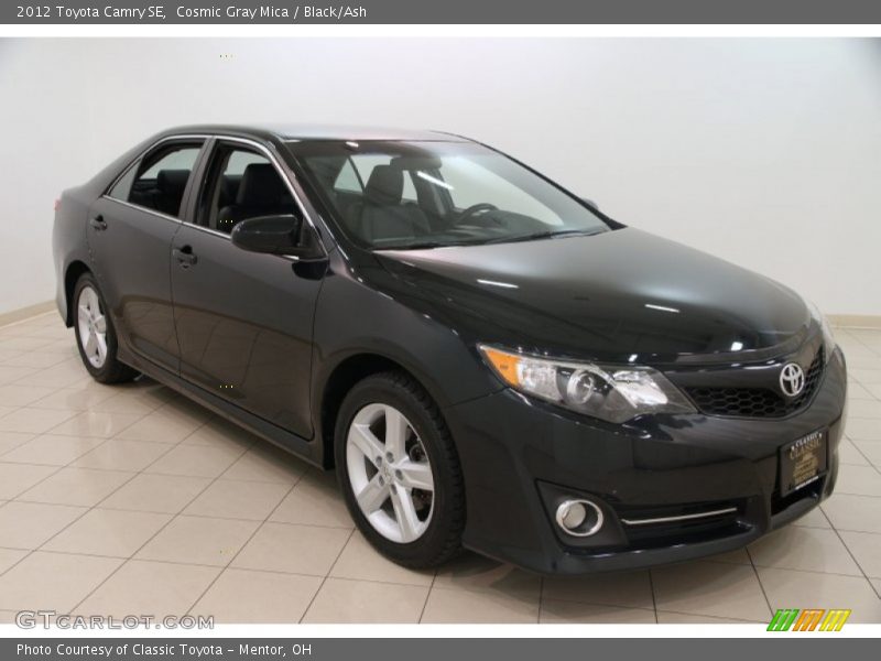 Cosmic Gray Mica / Black/Ash 2012 Toyota Camry SE