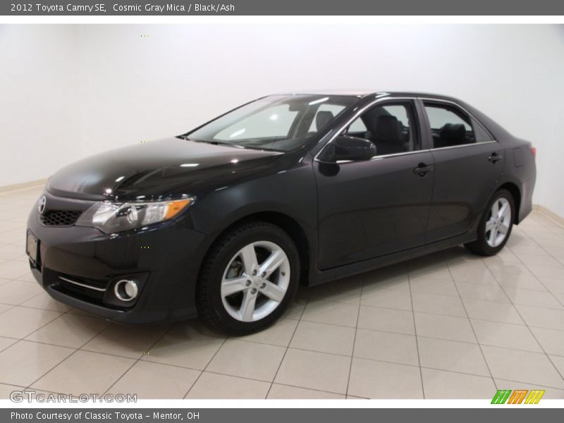 Cosmic Gray Mica / Black/Ash 2012 Toyota Camry SE