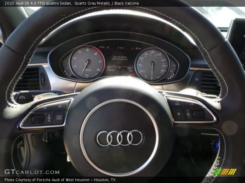 Quartz Gray Metallic / Black Valcona 2015 Audi S6 4.0 TFSI quattro Sedan