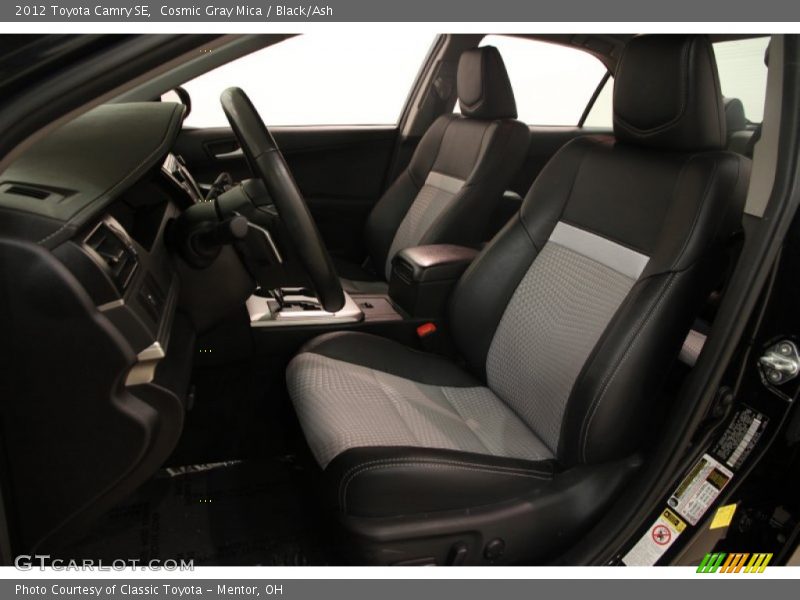 Cosmic Gray Mica / Black/Ash 2012 Toyota Camry SE