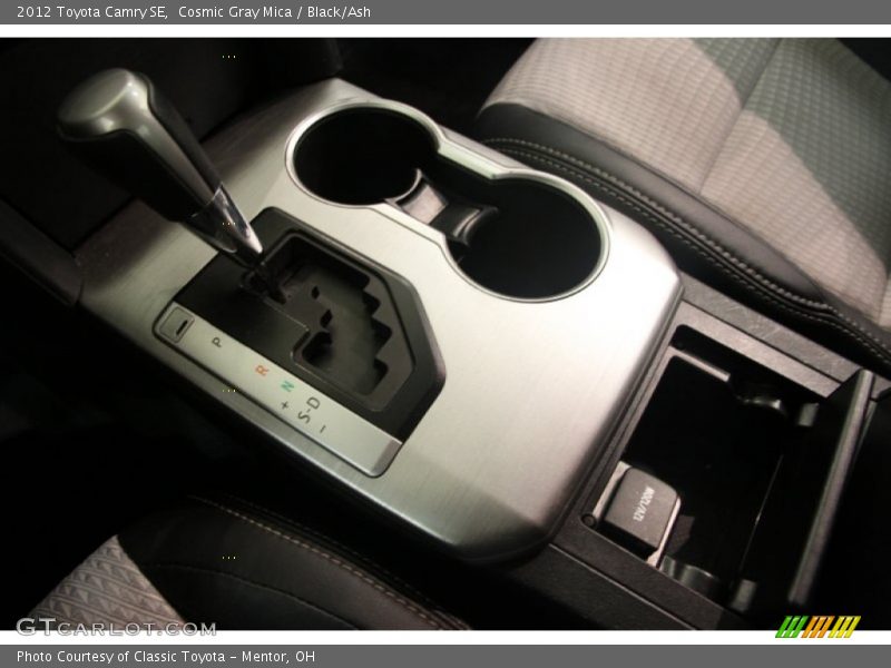 Cosmic Gray Mica / Black/Ash 2012 Toyota Camry SE