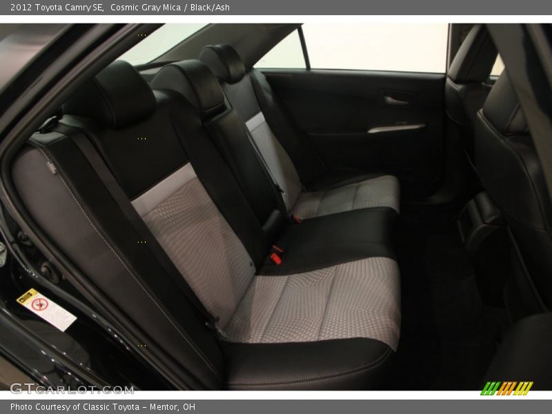 Cosmic Gray Mica / Black/Ash 2012 Toyota Camry SE