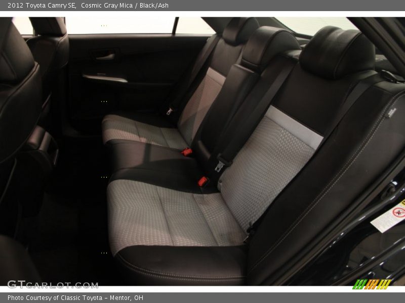 Cosmic Gray Mica / Black/Ash 2012 Toyota Camry SE