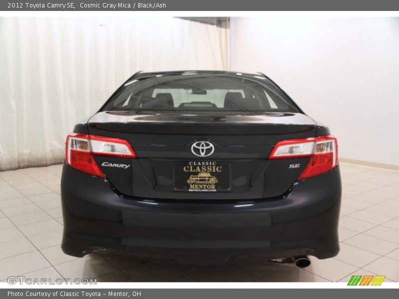 Cosmic Gray Mica / Black/Ash 2012 Toyota Camry SE