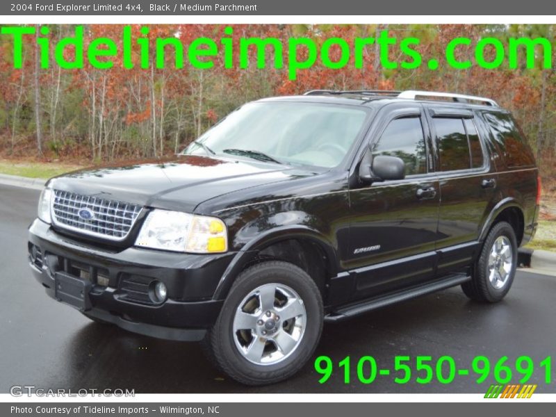 Black / Medium Parchment 2004 Ford Explorer Limited 4x4