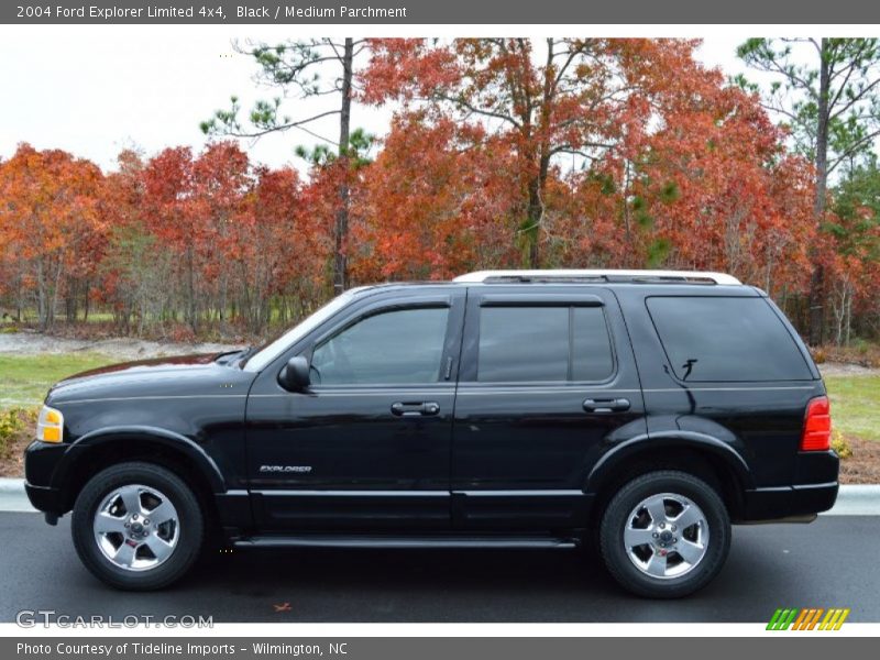 Black / Medium Parchment 2004 Ford Explorer Limited 4x4