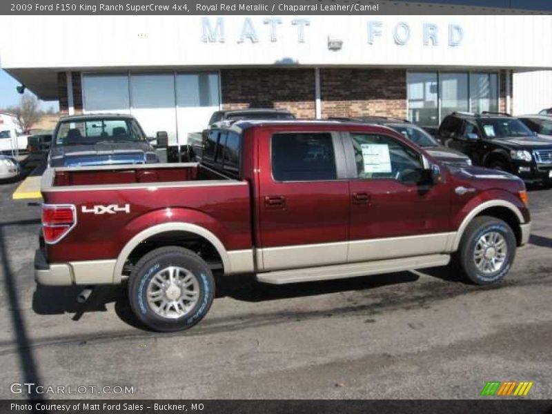 Royal Red Metallic / Chaparral Leather/Camel 2009 Ford F150 King Ranch SuperCrew 4x4