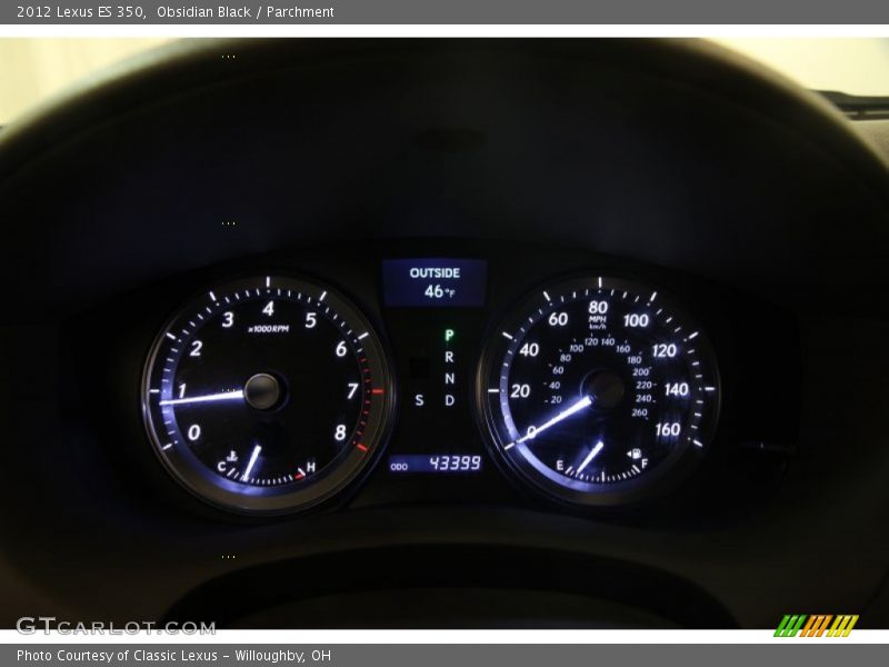 Obsidian Black / Parchment 2012 Lexus ES 350