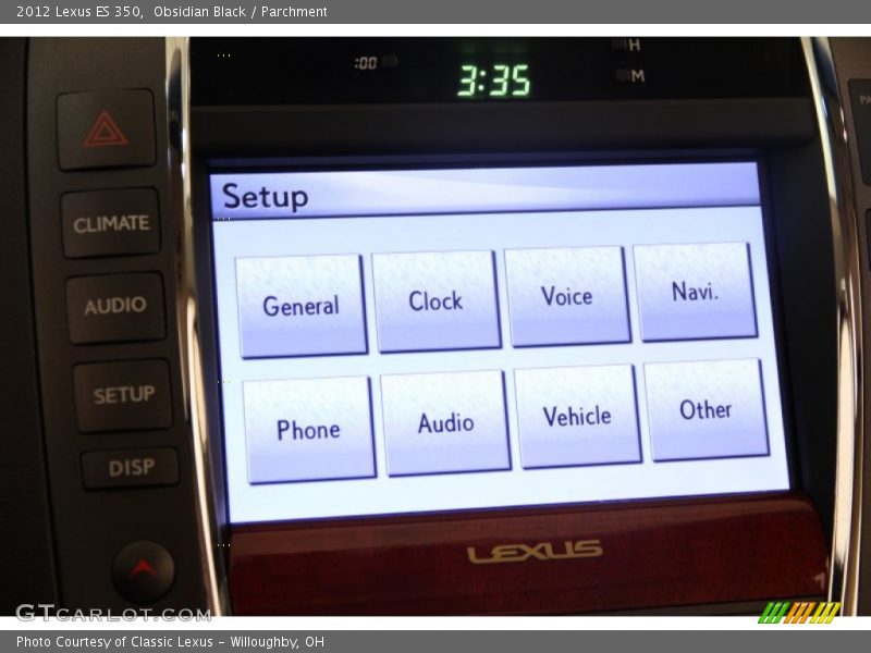 Obsidian Black / Parchment 2012 Lexus ES 350