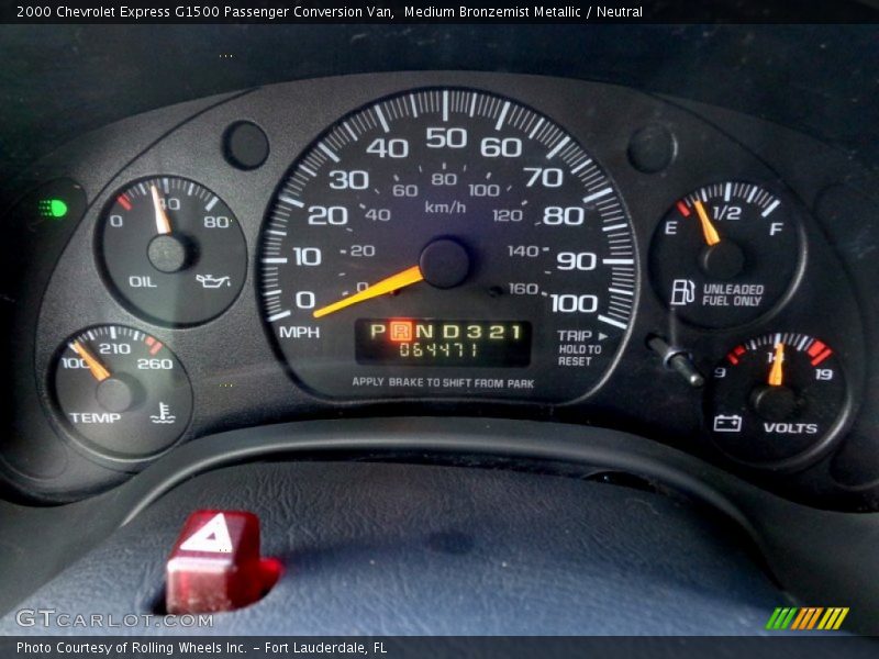 Medium Bronzemist Metallic / Neutral 2000 Chevrolet Express G1500 Passenger Conversion Van