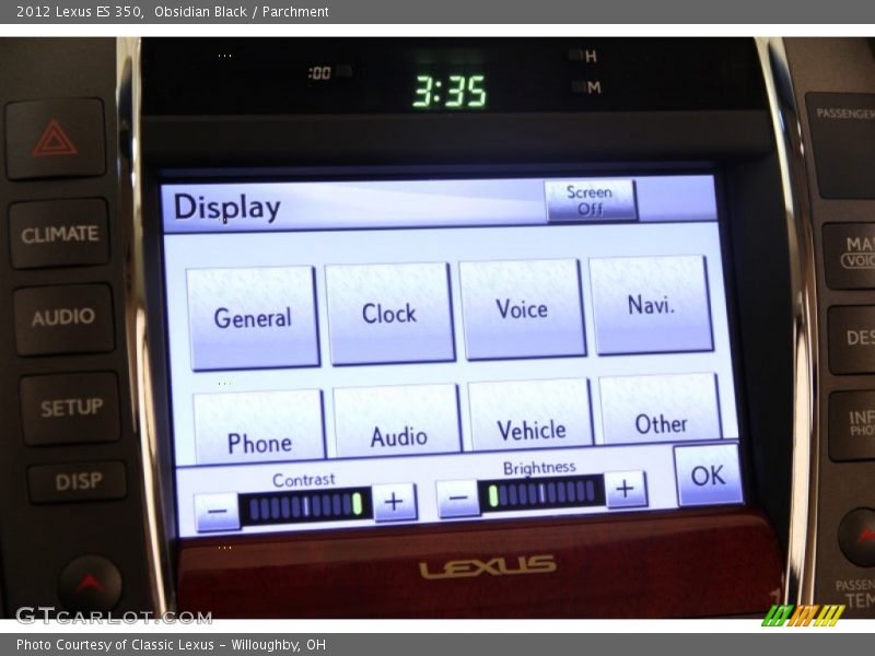 Obsidian Black / Parchment 2012 Lexus ES 350