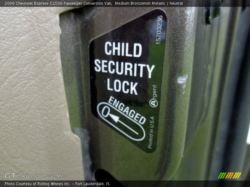 Medium Bronzemist Metallic / Neutral 2000 Chevrolet Express G1500 Passenger Conversion Van