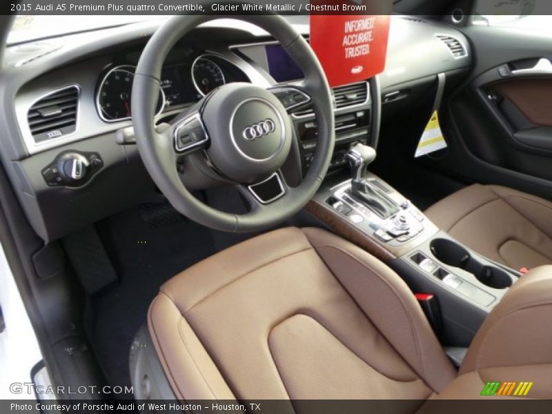  2015 A5 Premium Plus quattro Convertible Chestnut Brown Interior