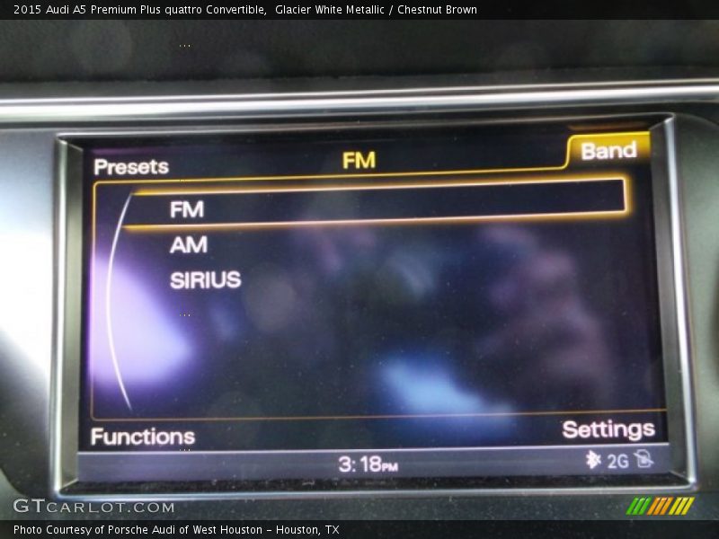 Glacier White Metallic / Chestnut Brown 2015 Audi A5 Premium Plus quattro Convertible