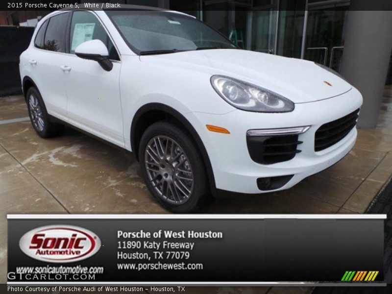 White / Black 2015 Porsche Cayenne S