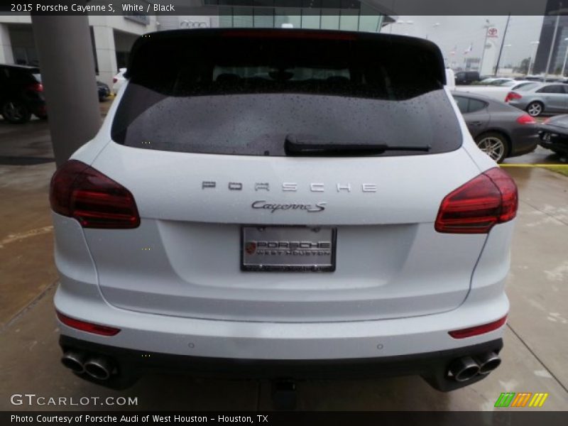 White / Black 2015 Porsche Cayenne S