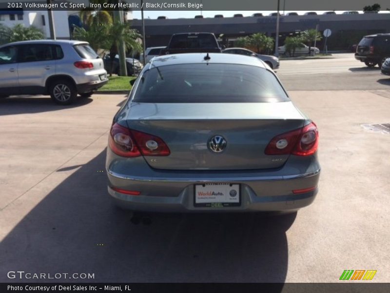 Iron Gray Metallic / Black/Cornsilk Beige 2012 Volkswagen CC Sport