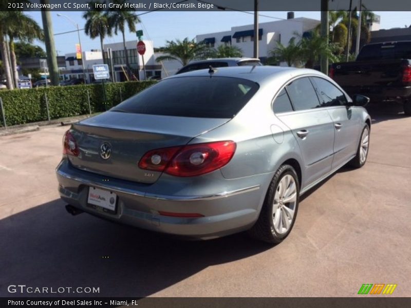 Iron Gray Metallic / Black/Cornsilk Beige 2012 Volkswagen CC Sport