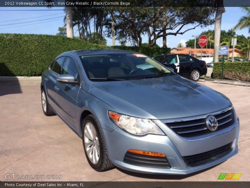 Iron Gray Metallic / Black/Cornsilk Beige 2012 Volkswagen CC Sport