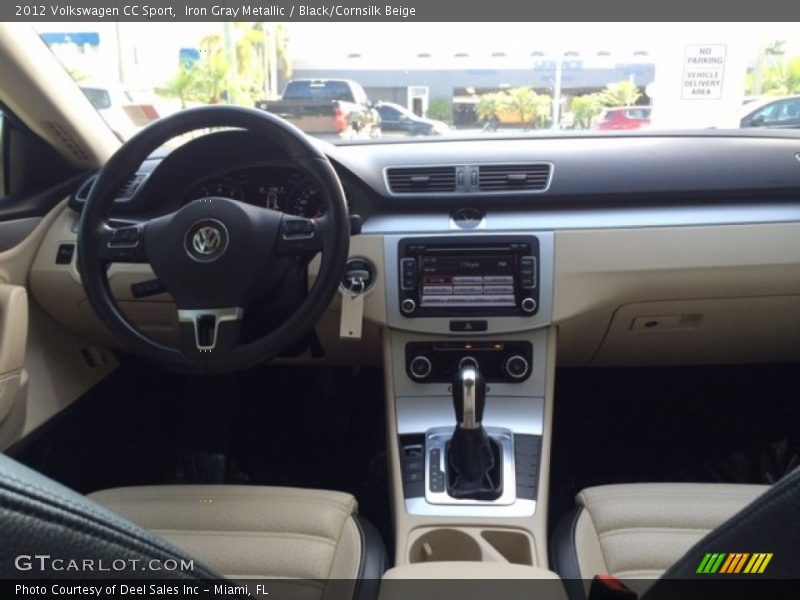 Iron Gray Metallic / Black/Cornsilk Beige 2012 Volkswagen CC Sport