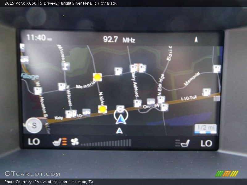 Bright Silver Metallic / Off Black 2015 Volvo XC60 T5 Drive-E