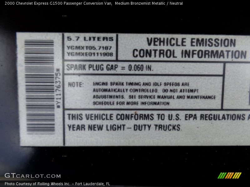 Medium Bronzemist Metallic / Neutral 2000 Chevrolet Express G1500 Passenger Conversion Van