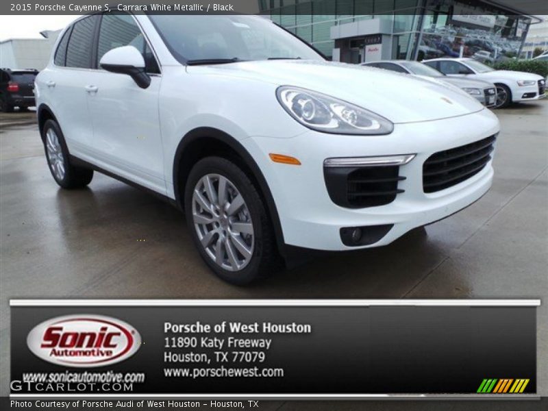 Carrara White Metallic / Black 2015 Porsche Cayenne S