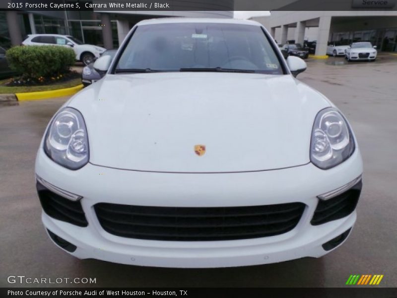 Carrara White Metallic / Black 2015 Porsche Cayenne S
