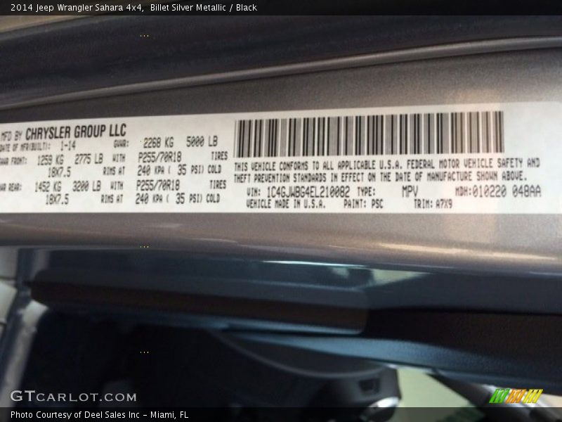 Billet Silver Metallic / Black 2014 Jeep Wrangler Sahara 4x4