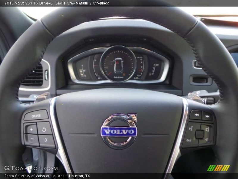 Savile Grey Metallic / Off-Black 2015 Volvo S60 T6 Drive-E