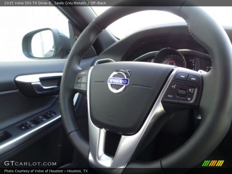 Savile Grey Metallic / Off-Black 2015 Volvo S60 T6 Drive-E