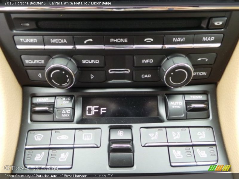 Controls of 2015 Boxster S