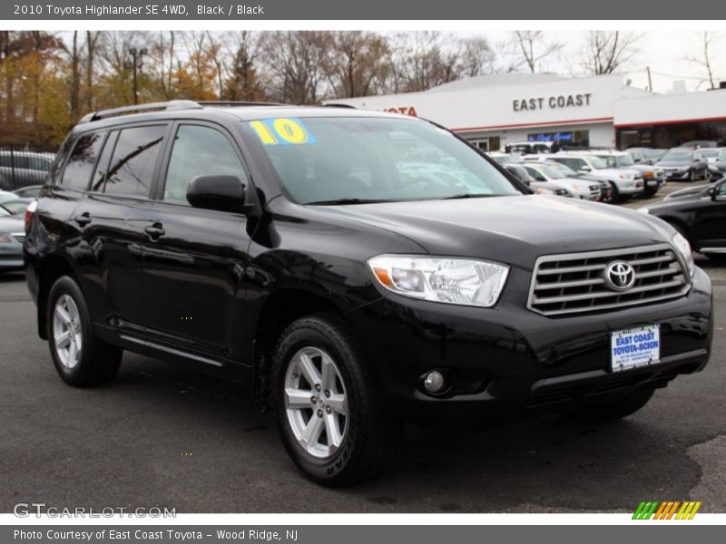 Black / Black 2010 Toyota Highlander SE 4WD