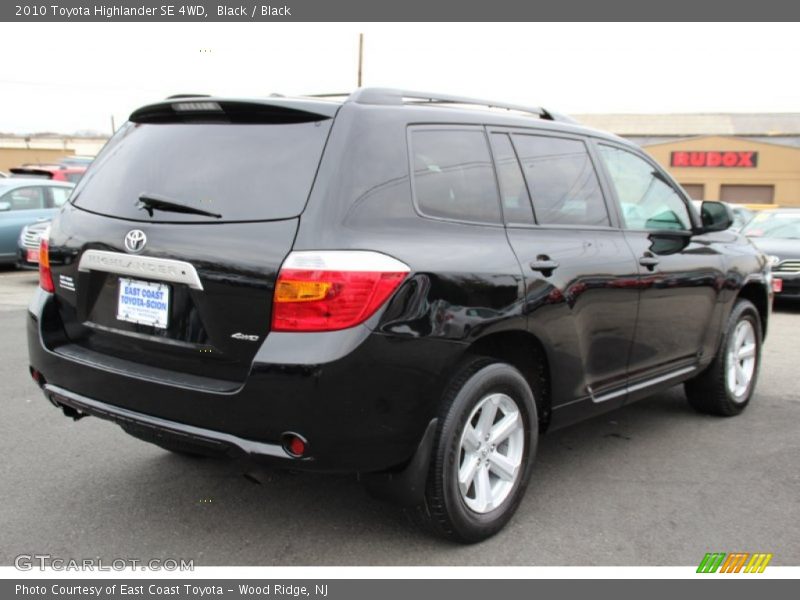 Black / Black 2010 Toyota Highlander SE 4WD