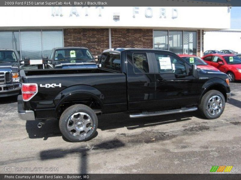 Black / Black/Black 2009 Ford F150 Lariat SuperCab 4x4