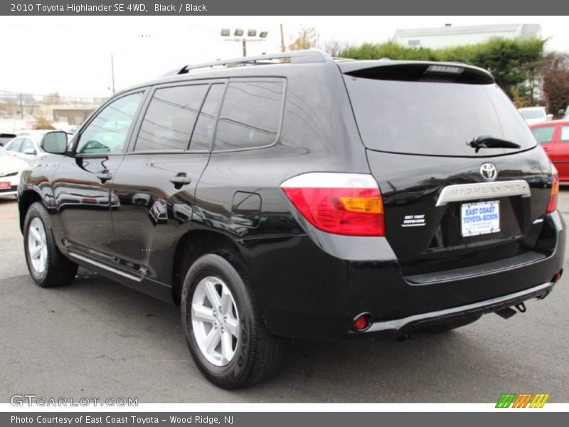 Black / Black 2010 Toyota Highlander SE 4WD
