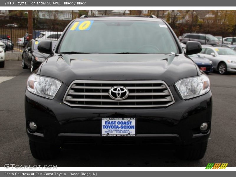 Black / Black 2010 Toyota Highlander SE 4WD
