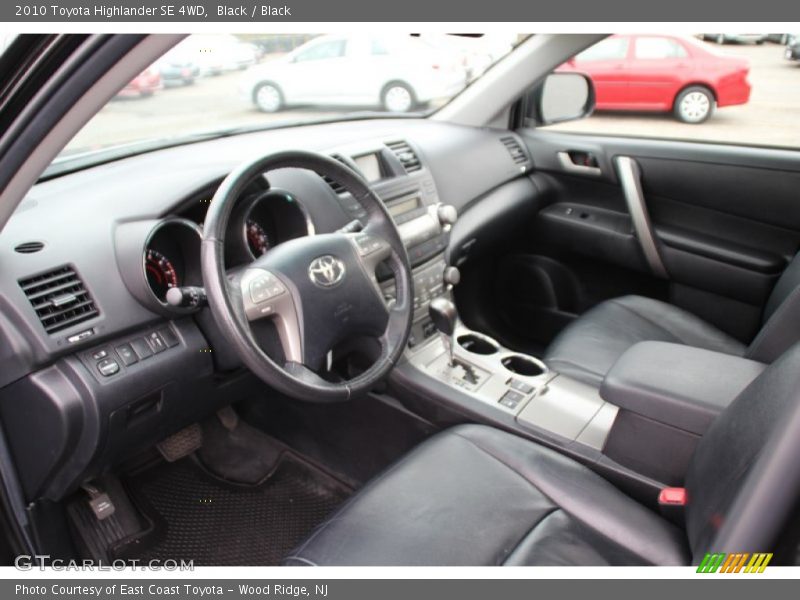 Black / Black 2010 Toyota Highlander SE 4WD