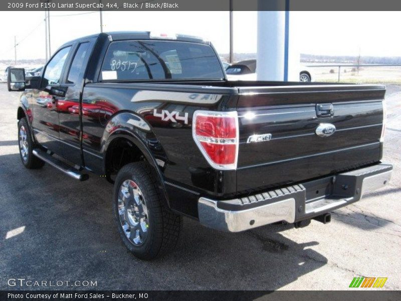 Black / Black/Black 2009 Ford F150 Lariat SuperCab 4x4